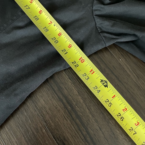 House of Harlow 1960 Womens Trench Coat Jacket Hooded Black XL Raincoat - Picture 6 of 6